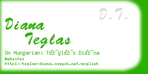 diana teglas business card